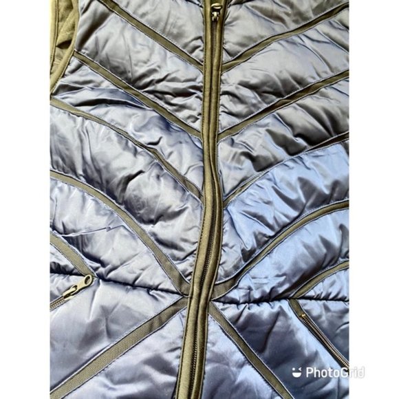 Blanc Noir Mesh Inset Puffer Down Vest - Picture 7 of 16